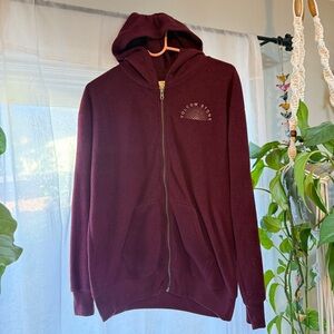 Volcom fuzzy zip front hoody